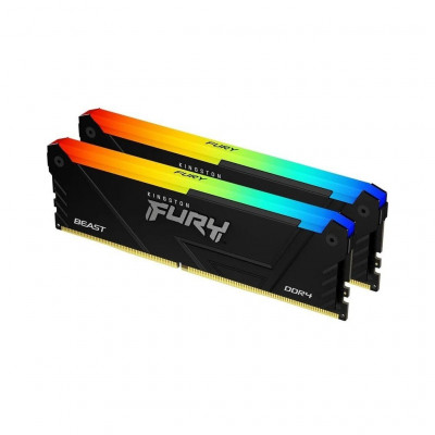 Модуль пам'яті для комп'ютера DDR4 32GB (2x16GB) 3200 MHz Beast RGB Kingston Fury (ex.HyperX) (KF432C16BB12AK2/32)