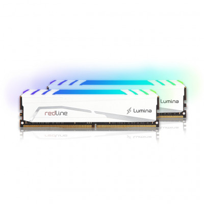 Модуль пам'яті для комп'ютера DDR5 32GB (2x16GB) 6400 MHz Redline RGB White Mushkin (MLB5C640A77P16GX2)