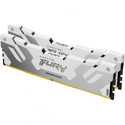 Модуль пам'яті для комп'ютера DDR5 32GB (2x16GB) 6000 MHz Renegade White Kingston Fury (ex.HyperX) (KF560C32RWK2-32)