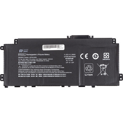 Акумулятор до ноутбука HP Pavilion x360 14-DV Series (PP03XL) 11.55V 3400mAh PowerPlant (NB462230)