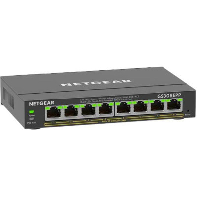 Комутатор мережевий Netgear GS308EPP-100PES