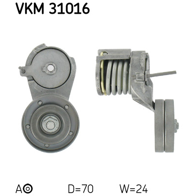 Натягувач ременя з роликом SKF VKM 31016