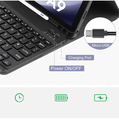 Чохол до планшета BeCover Keyboard Samsung Tab A9 SM-X115 8.7