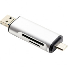 Концентратор XoKo AC-440 Type-C USB 3.0 and MicroUSB/SD Card Reader (XK-AС-440)