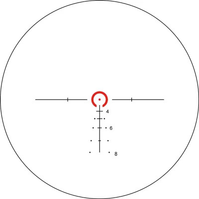 Оптичний приціл XD Precision Black-C.Q.B F2 1-6x24 сітка BDC (XDCQBF2)