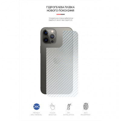 Плівка захисна Armorstandart back side Apple iPhone 12 Pro Max Carbone Silver (ARM61067)