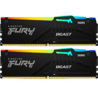 Модуль пам'яті для комп'ютера DDR5 64GB (2x32GB) 5200 MHz Beast RGB Kingston Fury (ex.HyperX) (KF552C40BBAK2-64)