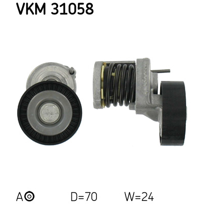 Натягувач ременя з роликом SKF VKM 31058