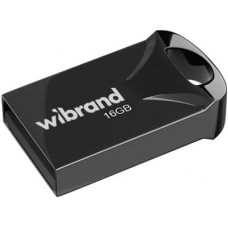 USB флеш накопичувач Wibrand 16GB Hawk Black USB 2.0 (WI2.0/HA16M1B)
