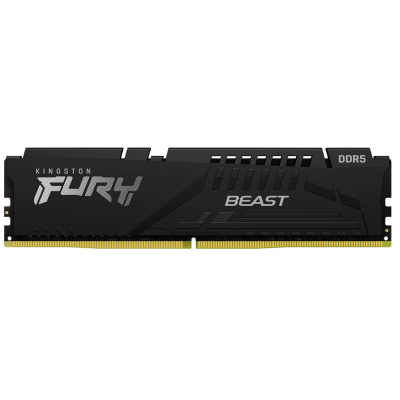 Модуль пам'яті для комп'ютера DDR5 32GB 5200 MHz Beast Black Kingston Fury (ex.HyperX) (KF552C36BBE-32)