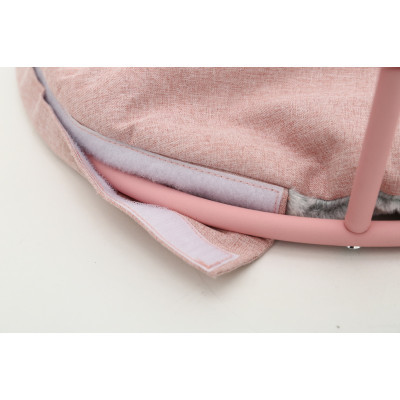 Лежак для тварин MISOKO&CO Pet bed round plush 45x45x22 см pink (HOOP31835)