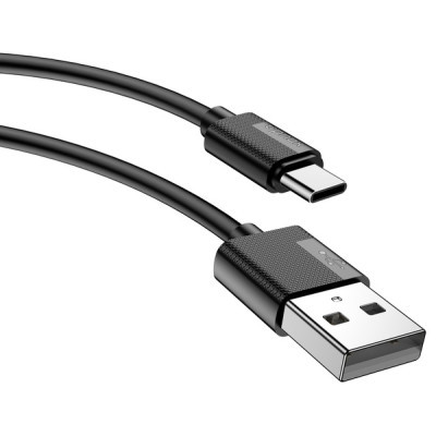 Дата кабель USB 2.0 AM to Type-C 1.2m Nets T-C801 Black T-Phox (T-C801 black)