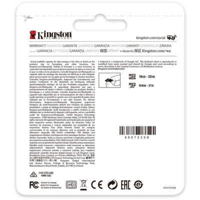 Карта пам'яті Kingston 1TB microSDXC class 10 UHS-I U3 A2 Canvas Go Plus (SDCG3/1TBSP)