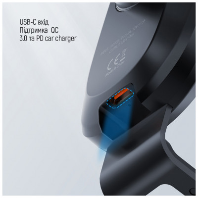 Зарядний пристрій ColorWay Dashboard Car Wireless Charger 15W Black (CW-CHAW037Q-BK)