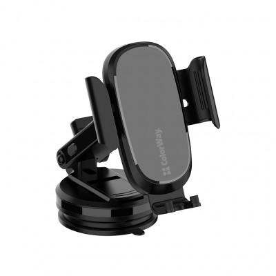 Зарядний пристрій ColorWay Dashboard Car Wireless Charger 15W Black (CW-CHAW037Q-BK)