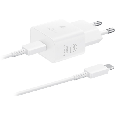 Зарядний пристрій Samsung 25W Power Adapter (w C to C Cable) White (EP-T2510XWEGEU)