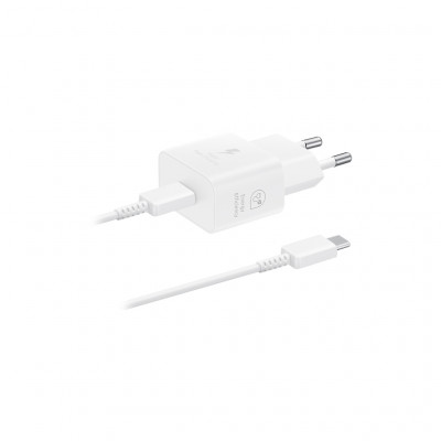 Зарядний пристрій Samsung 25W Power Adapter (w C to C Cable) White (EP-T2510XWEGEU)