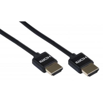 Кабель мультимедійний HDMI to HDMI 3.0m 2.0 Slim black 2E (2EW-1119-3m)