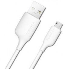 Дата кабель USB 2.0 AM to Micro 5P 1.2m white Puridea (L02-USB White)