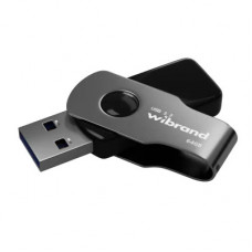 USB флеш накопичувач Wibrand 64GB Lizard Black USB 3.2 Gen 1 (USB 3.0) (WI3.2/LI64P9B)