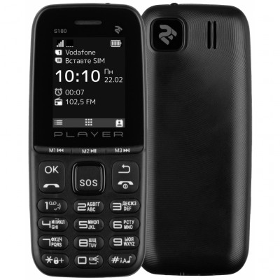 Мобільний телефон 2E S180 2021 без ЗП Black (688130243377)