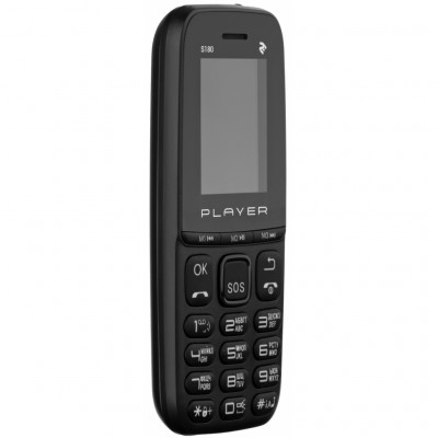Мобільний телефон 2E S180 2021 без ЗП Black (688130243377)