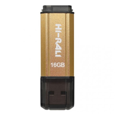 USB флеш накопичувач Hi-Rali 16GB Stark Series Gold USB 2.0 (HI-16GBSTGD)