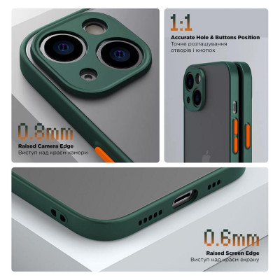 Чохол до мобільного телефона Armorstandart Frosted Matte OPPO A78 4G Dark Green (ARM72407)