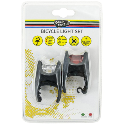 Комплект велофар Good Bike Eclipse 2 режима 2 LED (92330-IS)