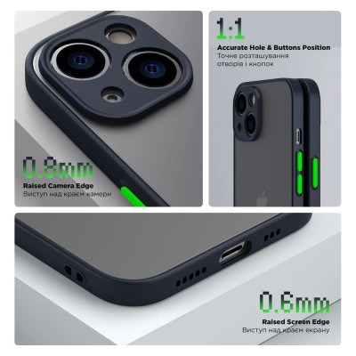 Чохол до мобільного телефона Armorstandart Frosted Matte OPPO A78 4G Navy Blue (ARM72408)