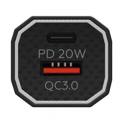 Зарядний пристрій MAKE car 38W PD+QC Black (MCW-34PBK)
