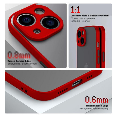 Чохол до мобільного телефона Armorstandart Frosted Matte OPPO A78 4G Red (ARM72409)