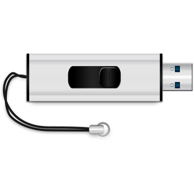 USB флеш накопичувач Mediarange 128GB Black/Silver USB 3.0 (MR918)