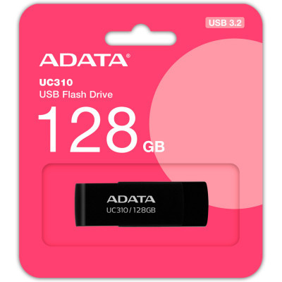 USB флеш накопичувач ADATA 128GB UC310 USB 3.2 Black (UC310-128G-RBK)