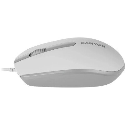 Мишка Canyon M-10 USB White Grey (CNE-CMS10WG)