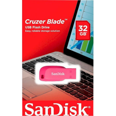 USB флеш накопичувач SanDisk 32GB Cruzer Blade Pink USB 2.0 (SDCZ50C-032G-B35PE)
