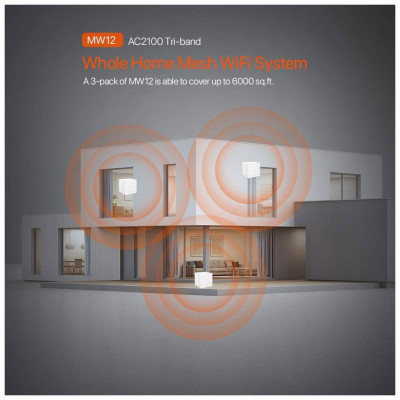 Точка доступу Wi-Fi Tenda MW12(3-pack)