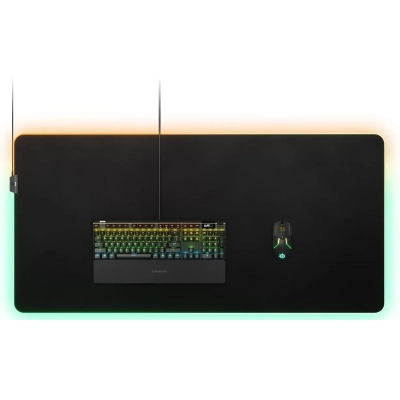 Килимок для мишки SteelSeries QcK Prism Cloth 3XL Etail RGB Black (63512)