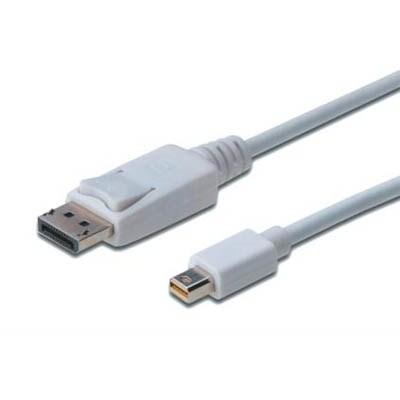 Кабель мультимедійний miniDisplayPort to DisplayPort 2.0m Digitus (AK-340102-020-W)