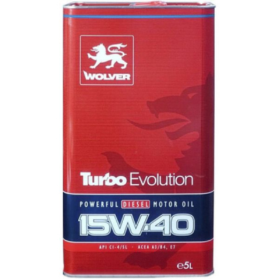 Моторна олива Wolver Turbo Evolution 15W-40 5л (4260360944482)