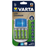 Зарядний пристрій для акумуляторів Varta LCD charger + 4 * AA 2500mAh (57070201451)