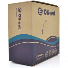 Кабель мережевий OK-Net FTP-cat.5E 100м (КПВЭ-ВП (200) 4*2*0,51 / 100)