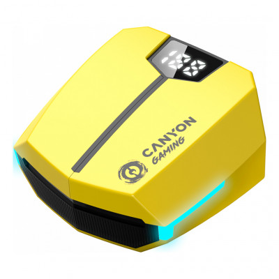 Навушники Canyon GTWS-2 Gaming Yellow (CND-GTWS2Y)