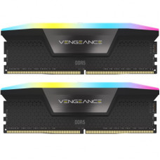 Модуль пам'яті для комп'ютера DDR5 96GB (2x48GB) 6600 MHz Vengeance RGB Black Corsair (CMH96GX5M2B6600C32)