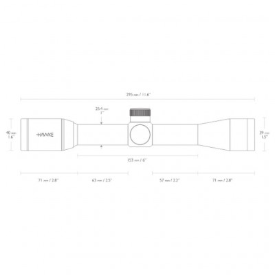 Оптичний приціл Hawke Vantage 4x32 (30/30) (14100)