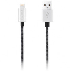 Дата кабель USB 2.0 AM to Lightning 1.0m MFI Silver Puridea (L01-Silver)