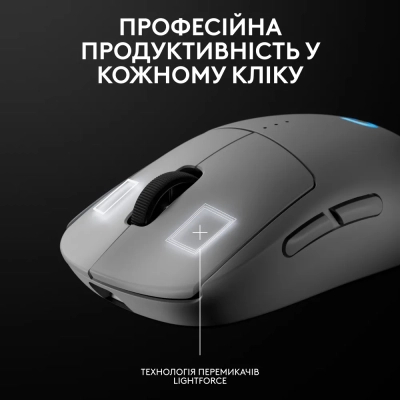 Мишка Logitech G Pro 2 Lightspeed Wireless White (910-007302)