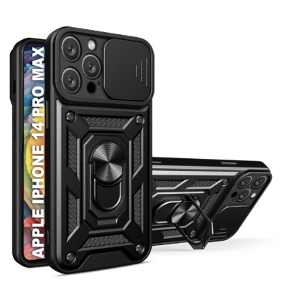 Чохол до мобільного телефона BeCover Military Apple iPhone 14 Pro Max Black (708176)