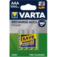 Акумулятор Varta AAA Rechargeable Accu 1000mAh * 4 (05703301404)