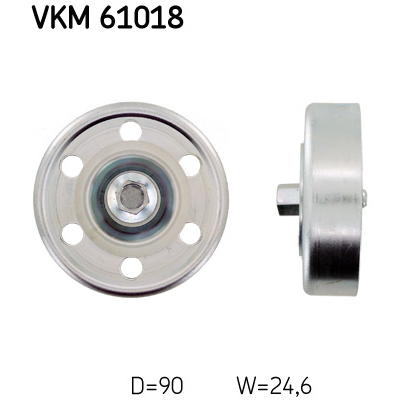 Ролик натягувача ременя SKF VKM 61018